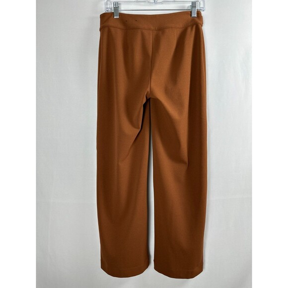 INC Belted Wide Leg Trousers 4P Brown Career Minimalist Clean Girl Workwear - Picture 2 of 10